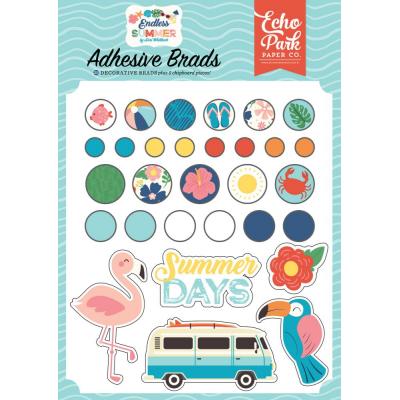 Echo Park Endless Summer Embellishments - Adhesive Brads